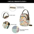 thumbnail image 4 of FORMRS Crossbody Bag for Women Quilted Travel Shoulder Cell Phone Purse with Chain Strap Handbag, Pink Floral, 4 of 7