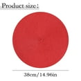 thumbnail image 4 of WUYVCG Clearance Sale！ Round Placemats Set Of 1 Table Mats for Dining Tables Woven Washable Non Place Mats 15 Inch Red ,Fall Kitchen Decor, 4 of 7