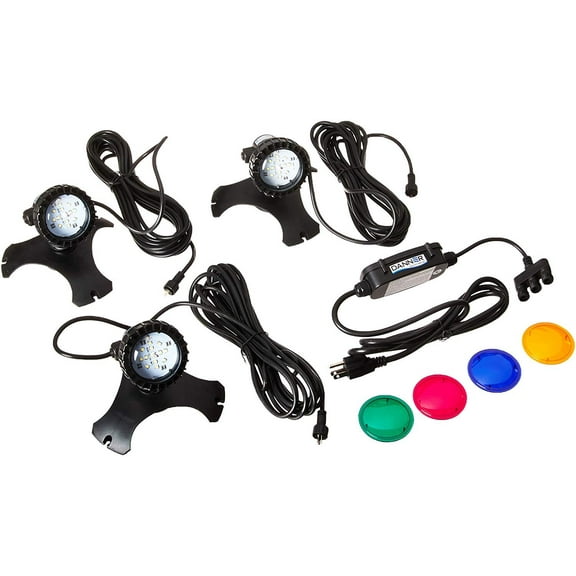 Pondmaster 3 LED Pond Lights with Transformer