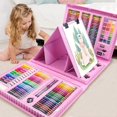 thumbnail image 1 of 208 Pcs Art Supplies, Brand Drawing Art Kit For Kids Adults Art Set With Double Sided Trifold Easel, Oil Pastels, Crayons(pink)_Special Gift Great Gift, 1 of 5