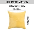 thumbnail image 6 of REGALWOVEN Corduroy Throw Pillow Covers Set of 2 Solid Stripe Decorative Cushion Cases for Sofa Couch Bedroom Home Decor Yellow 18" x 18", 6 of 6
