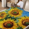 thumbnail image 2 of FCXZI Sunflowers Flannel Blanket All-Season Cozy Decorative Throw 40*50in, 2 of 7