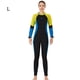 thumbnail image 3 of Traje de traje de traje completo Traje mojado para hombres y mujeres Actividades deportivas de agua de una pieza en agua fría para snorkeling Surfing Spearfishing Woman / Amarillo L Scienceny OD017131-22, 3 of 7