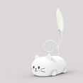 thumbnail image 5 of Cbcbtwo Desk Lamp, Adjustable Goose Neck LED Table Lamp, Eye-Protecting Reading Lamp, with Cute Kawaii Cartoon Cat Base, USB Charging, Desk Lamp for Home Office Bedroom (Blue), 5 of 5