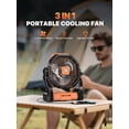 thumbnail image 2 of Portable Camping Fan With LED Light - 20000mAh Rechargeable Battery, Adjustable 270°/360° Design For Tents, Travel, And Outdoor Use,Travel Essentials Hand Held Fan,Portable Fans, 2 of 17