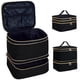 thumbnail image 1 of Organizador de esmalte de uñas UOZL portátil de doble capa negro, 1 of 9