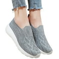 thumbnail image 3 of NOKIO Women Sneakers Fashionable Simple And Solid Color Mesh Breathable The New Summer Style Comfortable Thick Sole Soft Sole And Lightweight Slip On Shoes, 3 of 9