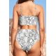 thumbnail image 2 of Bikini Bandeau para Mujer, Trajes de baño de Dos Piezas de Cintura Alta Gris M Gris M Xishao ropa, 2 of 2