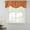 Orange, variant on Pink Burlap Texture Tie Up Valance Curtains for Windows, Kitchen Curtains Window Treatments, Farmhouse Vintage Pink Short Window Shades Valances for Bedroom Bathroom Cafe 42"x12"