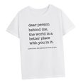 thumbnail image 4 of Camiseta de mujer Camiseta básica Ropa Camiseta de cuello redondo para trabajo Vacaciones Viaje Regalo del día de San Valentín SG, 4 of 8
