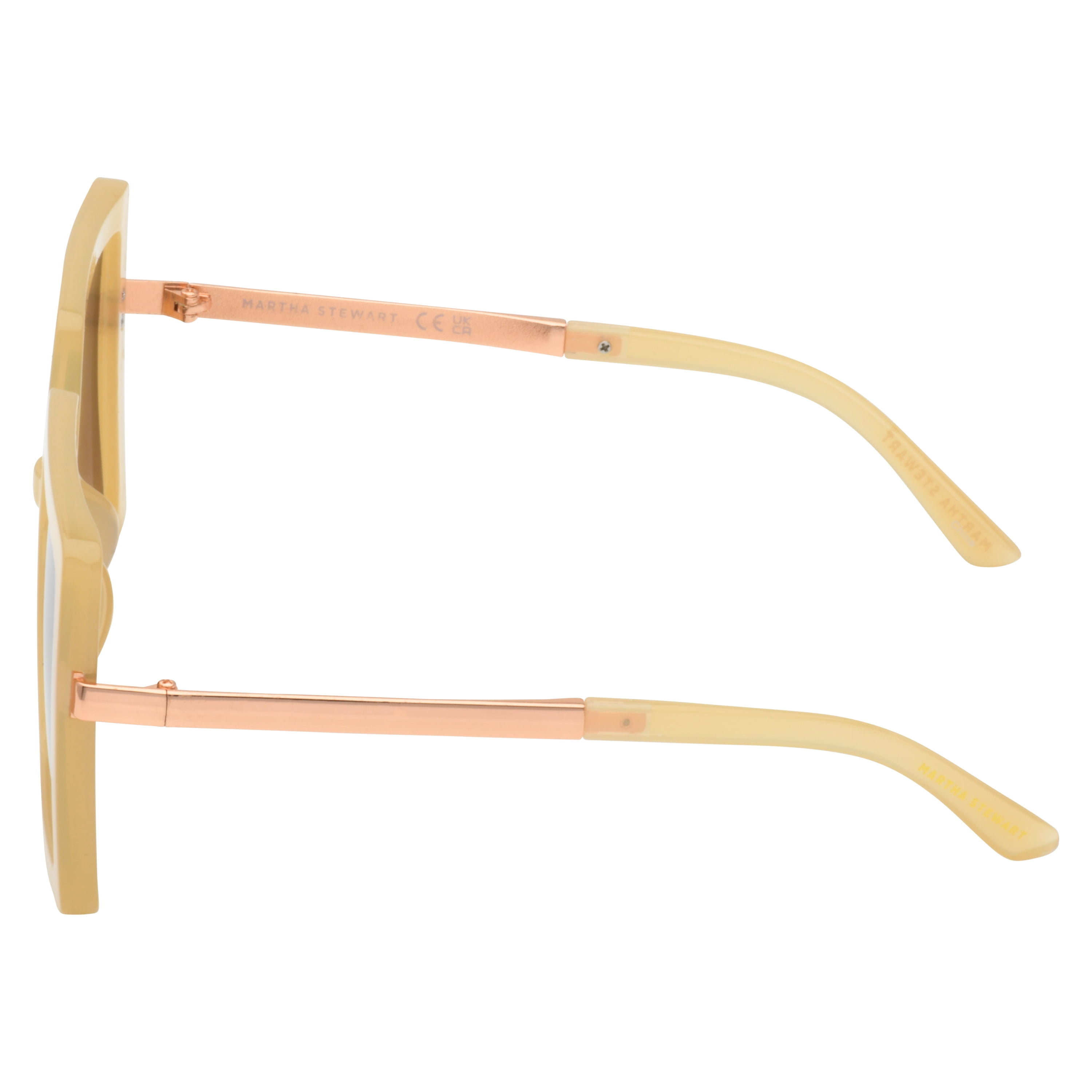 Martha Stewart Women's MS147 Oversized UVA and UVB Protective Square Fashion Sunglasses, 54mm