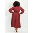 thumbnail image 2 of Avenue Women's Plus Size Allure V-Neckline Dress, 2 of 2