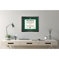 thumbnail image 2 of OCM Diploma Frame for Tulane University TU, 21" x 24" MBA, JD, MSW & MD Diplomas Frame, Embossed Hunter Green/Gray Mat, 2 of 5