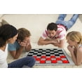 thumbnail image 7 of 3 in 1 Giant Checkers & Mega Tic Tac Toe with Reversible Mat – Jumbo Classic Board Games for Family Fun, Indoor/Outdoor Activity, 7 of 7