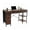 Brown, variant on Demi Bonn Spacious 55 Inch Office Desk, Organizer Drawers, Home Study & Gaming Room, Gray