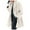 25#White, variant on Women's Single Breasted Hooded Jacket Casual Trench Coat Fall Pea Coats Winter Overcoat Jacket Red XL