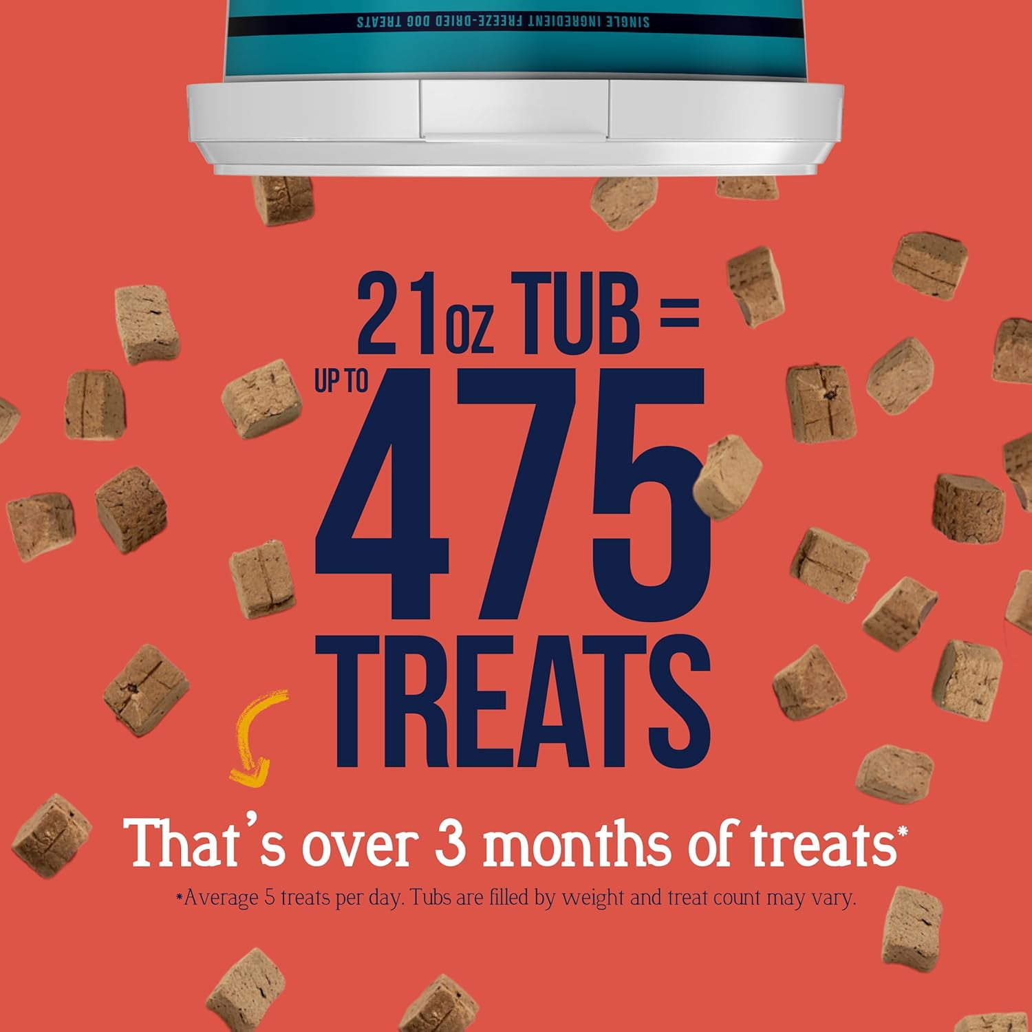 Stewart Freeze-Dried Beef Liver Dog Treats, 21 oz Tub