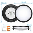 thumbnail image 2 of Tsothea Flush Mount LED Ceiling Light Fixture, 13ich 40W 4000lm Dimmable 3000K/4000K/5000K - 2 Pack, 2 of 7