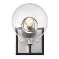 thumbnail image 3 of 1 Light Wall Sconce Frame Finish Matte Black + Brushed Nickel, 3 of 3