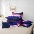 thumbnail image 4 of Erosebridal Sequin Print Bedding Sets King Size,Sparking Glitter Bed in a Bag King size,Lightweight Reversible Bedding King Size,Bling Room Decorative,7 Pieces, 4 of 6