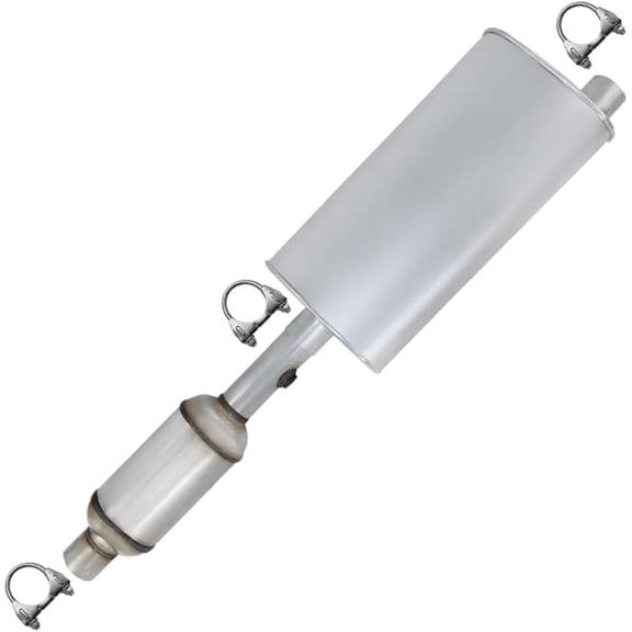 Exhaust Catalytic Converter & Muffler Fits 1996–1998 Jeep Grand Cherokee 4.0L & 5.2L – Direct Fit