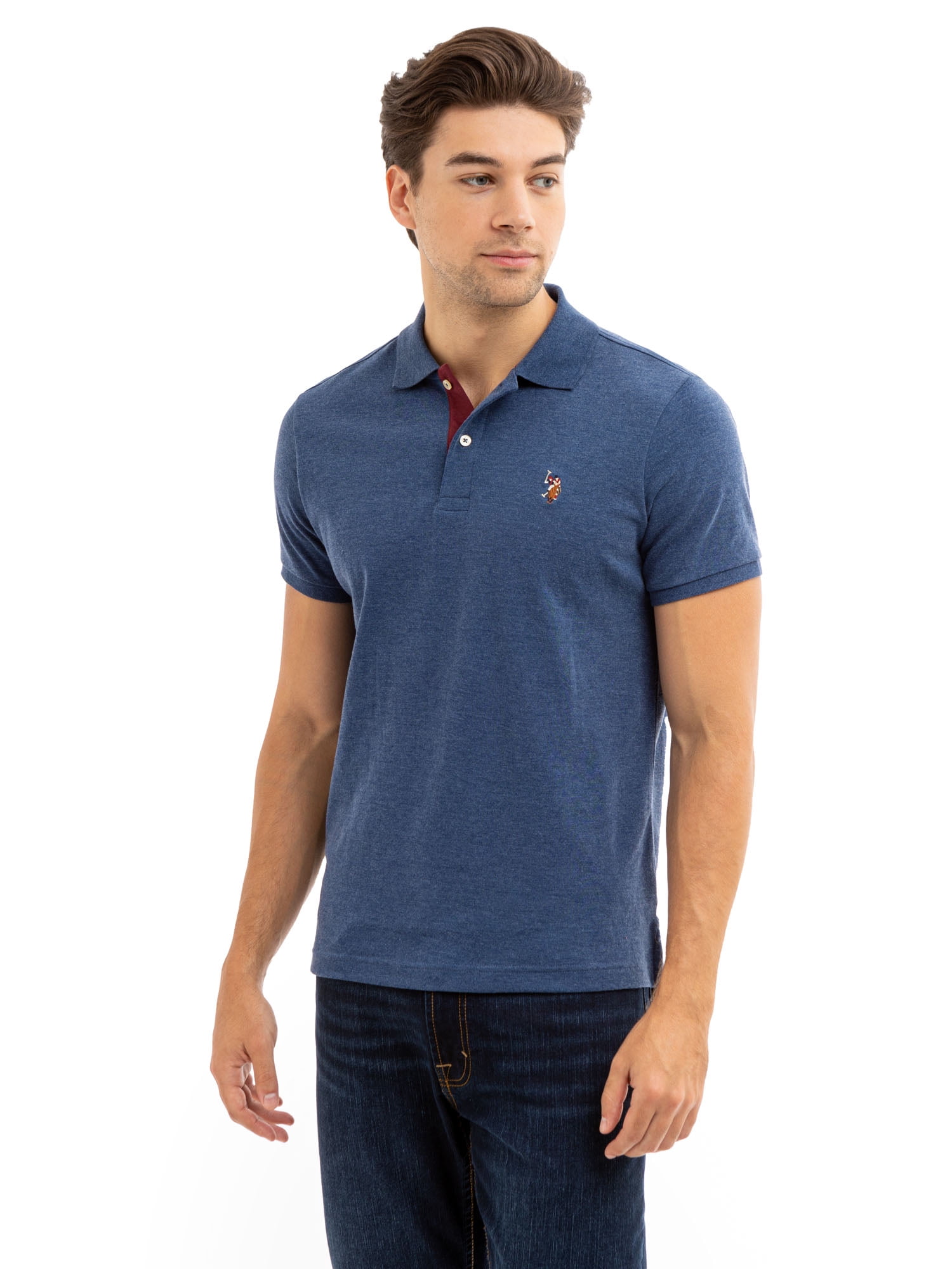 U.S. Polo Assn. Men's Interlock Polo Shirt - Walmart.com