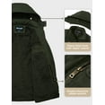 thumbnail image 6 of Soularge Women's Plus Size Winter Coat Warm Puffer Coat Jacket Winter Jacket Army green 5X, 6 of 8