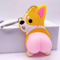 thumbnail image 5 of (3 Pieces) Pop Squeeze Butt Keychains Cartoon Stress Relief Gadgets Kawaii Corgi Soft Butt Silicone Ventilation Toys Adult Stress Relief Toys, 5 of 5