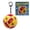 Spain, variant on Match Day Party Favors Fidget Soccer Ball Keychain with Mechanical Clickers Portable Stress Relief Button Toy for Soccer Fans (Brazil)