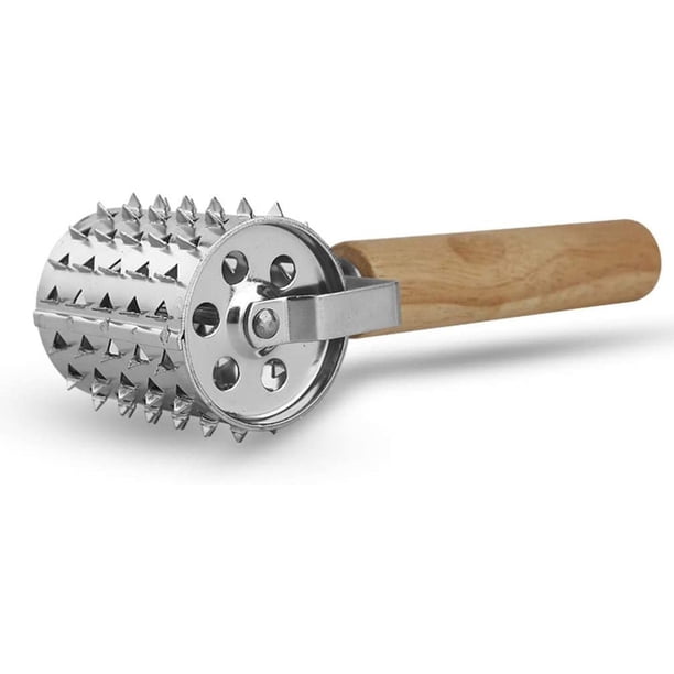 Stainless Steel Meat Tenderizer, Rolling Seasoning Meat Tenderizer