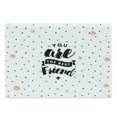 thumbnail image 1 of Best Friend Cutting Board, Modern You are the Typography on a Polka Dotted Background, Decorative Tempered Glass Cutting and Serving Board, in 3 Sizes, by Ambesonne, 1 of 2