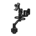 thumbnail image 1 of de portavasos para automóvil con soporte para teléfono Rotación de 360 degree Base ajustable retráctil Organizador de automóvil Soporte para gris con portavasos Sunnimix Soporte para teléfono de coche, 1 of 4