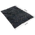 thumbnail image 4 of Dark Blue Sun Moon Pattern Blanket,Comfortable Soft Flannel Throw Blanket,All Season,Warm Lightweight Blankets for Sofa Bed Couch Living Room Chair,40"x50", 4 of 4