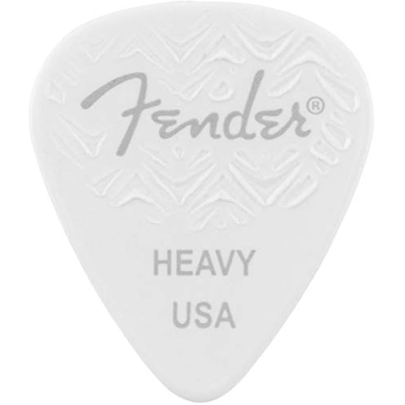 Fender 351 Shape, White Heavy Guitar Pick (6)