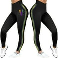 thumbnail image 2 of BKQCNKM Mardi Gas Pants High Waisted Leggings for Women Gym Leggings for Women Fancy Fitness Workout Yoga Stretchy Pants Yoga Pants Women Black S, 2 of 6