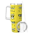 thumbnail image 2 of Goofa SpongeBob SquarePants Imprimé 40oz Ice Bully avec Poignée et Paille Tasse Isolée sous Vide en Acier Inoxydable et Couvercle à Paille 2 en 1, 2 of 8