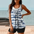 thumbnail image 4 of Traje de baño de dos piezas para mujer, trajes de baño para mujer, traje de baño de dos piezas con espalda de tirantes y estampado conservador para mujer, vestido de baño para mujer, 4 of 6
