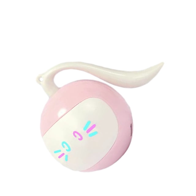 tamizeot USB Charging Intelligent Irregular Route LED Light Robot - Eco-friendly Reusable Fun Obstacle Avoidance Instinct Pink 1Set