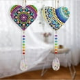 thumbnail image 4 of Diamond Painting Kit Hanging Pendant Crafts 2 Pcs DIY Special Shaped Drill Crystal Light Window Wind Chimes Jewelry Kit for Home Garden Decoration Gift, 4 of 9