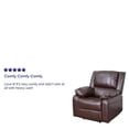 thumbnail image 6 of Emma + Oliver Brown LeatherSoft Recliner, 6 of 7