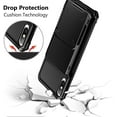 thumbnail image 5 of for iPhone Xs Wallet Case iPhone X Cover Credit Card Holder 4-Card Slot Scratch Resistant Dual Layer Protective Bumper Rugged TPU Rubber Armor Hard Shell Cover for iPhone X XS 10 10S Black, 5 of 6