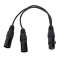 thumbnail image 2 of Cable Divisor XLR, 3 Pin Hifi De De Sonido Hifi A Doble Hombre 20 AWG 4N OFC Claridad De Señal Máxima Cable De Parche XLR Para Estudio, 2 of 7