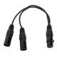 thumbnail image 2 of Cable Divisor XLR, De Sonido HIFI Máxima Conductividad Eléctrica Cable XLR Patch Y Reduce La Pérdida De Señal PVC Resistente A Interferencias De 3 Pines Para Estudio, 2 of 7