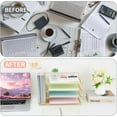 Desk Organizers and Accessories, 4 Tier Paper Letter Tray File