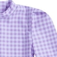 thumbnail image 4 of eczipvz Swim Suits for Girls Baby Girls Long Sleeve One Piece Rash Guard Swimsuit with Zipper, UPF 50+ Sun Protection(Light Purple,6-12 Months), 4 of 4