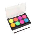 thumbnail image 1 of Face Paint, Multi Purpose 8 Colors Face Paint Set Glowing in Dark  for Party, 1 of 7