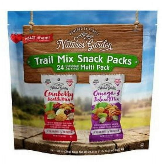 Nature's Garden Trail Mix Snack Packs, 1.2 oz., 24 count.pack of 2
