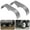 Gray, variant on Amkui Tandem Trailer Fenders Double Axle,2 Pack Fit for 13"-15" Wheels,Teardrop Enclosed Trailer Fenders Replacement for Car Hauler, Cargo, Utility Trailer