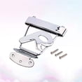 thumbnail image 6 of LEORX 1Set Silver Metal Guitar Tailpiece Bridge for Jazz Archtop Guitars Music Practice and Performance, 6 of 8