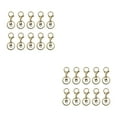 thumbnail image 2 of ZheElen 10pack/lot Metal Key Chain Snap Hooks - Accessories For Personalized Keychain Is Low Ancient cyan 2Set, 2 of 6